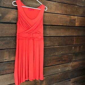 Comfy coral dress from Elle